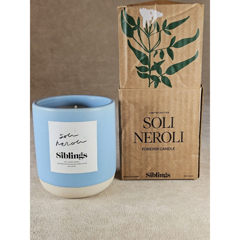 Soli Neroli Forever Candle Siblings Limited Edition Blue